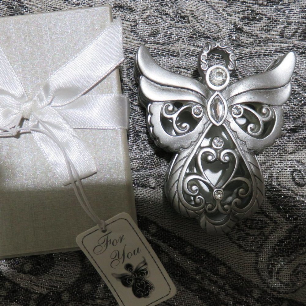 BOGO Wrapped Silver Owl trinket jewelry box great hassle free present
